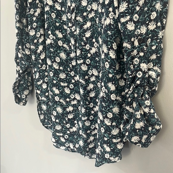 Joe Fresh Floral Blue and White Women's Top Size XS - Picture 2 of 10